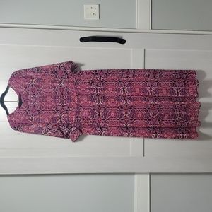 Lane Bryan colorful maxi dress sz 22